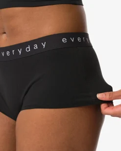 damesboxer katoen everyday tailleband zwart