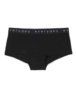 damesboxer katoen everyday tailleband zwart