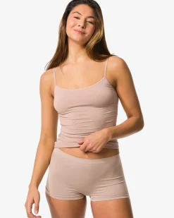 damesboxer naadloos micro beige