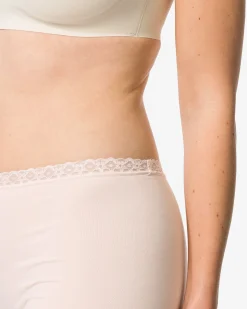 damesboxer naadloos micro met kant naturel