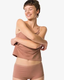 damesboxer perfect comfort katoen lichtbruin