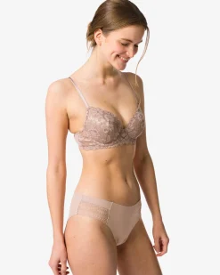 damesbrazilian micro met kant beige