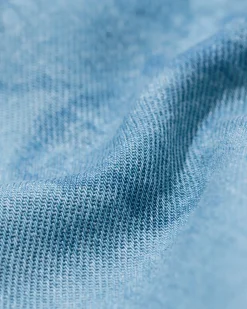 damesbroek Lila wijd bloemen denim