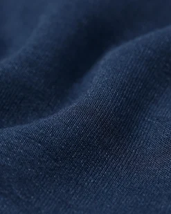 damesbroek lounge loose fit donkerblauw