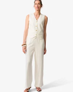 damesbroek Tatum regular fit wit