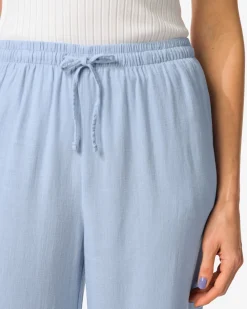 damesbroek Tatum regular fit lichtblauw