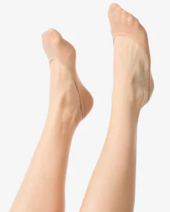 damesfooties naadloos - 5 paar naturel