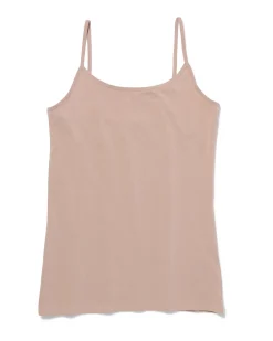 dameshemd katoen spaghettibandjes beige