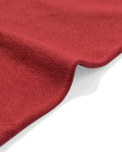 dameshemd naadloos micro brede schouderbandjes donkerrood