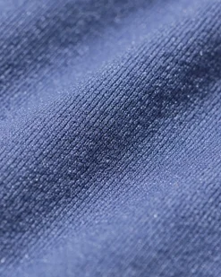 dameshipster naadloos micro met kant blauw
