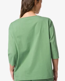 damespyjamatop jersey groen