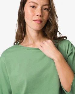 damespyjamatop jersey groen