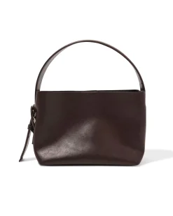 damesschoudertas leerlook bruin