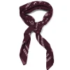 damessjaal 60x60cm viscose paisley rood