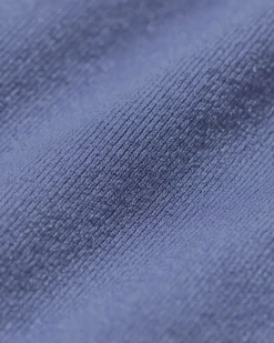 damesslip naadloos micro met kant blauw