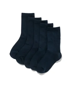 damessokken - 5 paar donkerblauw