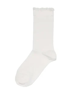 damessokken rib beige