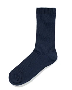 damessokken rib donkerblauw