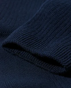 damessokken rib donkerblauw