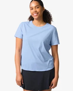 damessportshirt lichtblauw