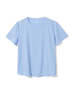 damessportshirt lichtblauw