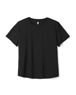 damessportshirt zwart