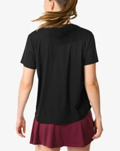 damessportshirt zwart