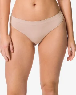 damesstring naadloos micro beige