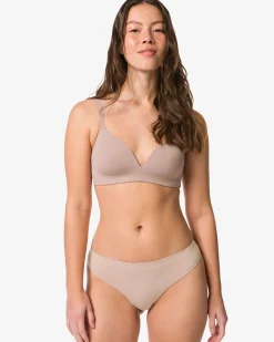 damesstring naadloos micro beige