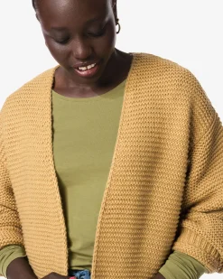 damesvest Feline fijngebreid zand