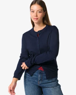 damesvest Lila donkerblauw