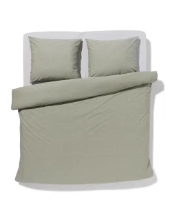 dekbedovertrek 200x200/220cm chambray groen