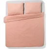 dekbedovertrek 200x200/220cm chambray oranjerood