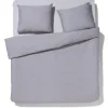 dekbedovertrek 200x200/220cm chambray lichtgrijs