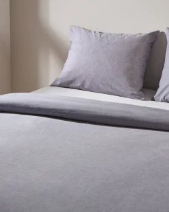 dekbedovertrek 200x200/220cm chambray lichtgrijs