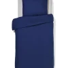 dekbedovertrek 140x200/220cm hotel katoen percal donkerblauw