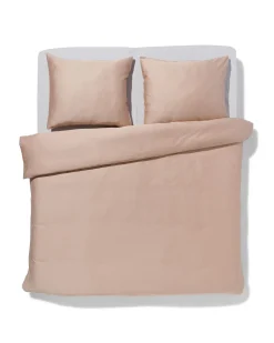 dekbedovertrek 200x200/220cm hotel katoen satijn taupe