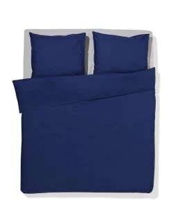 dekbedovertrek 200x200/220cm hotel katoen percal donkerblauw
