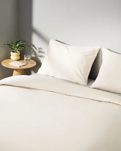 dekbedovertrek 200x200/220cm zacht katoen beige