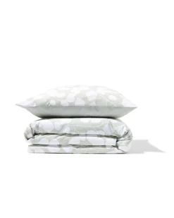 dekbedovertrek 140x200/220cm zacht katoen bladeren groen