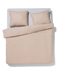 dekbedovertrek 240x200/220cm zacht katoen taupe