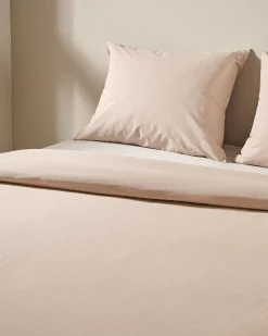 dekbedovertrek 240x200/220cm zacht katoen taupe