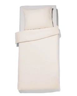 dekbedovertrek 140x200/220cm zacht katoen beige