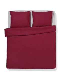 dekbedovertrek 240x200/220cm zacht katoen rood