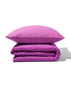 dekbedovertrek 140x200/220cm zacht katoen violet