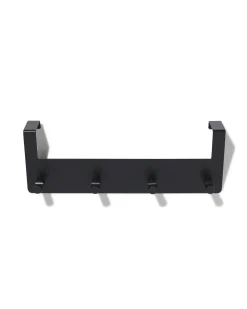 deurhaak 32cm rvs zwart
