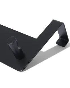 deurhaak 32cm rvs zwart