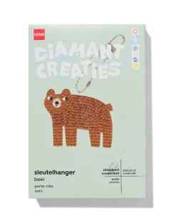 diamantcreaties sleutelhanger beer