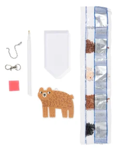 diamantcreaties sleutelhanger beer