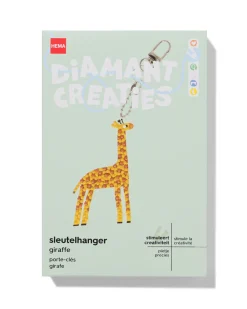 diamantcreaties sleutelhanger giraf